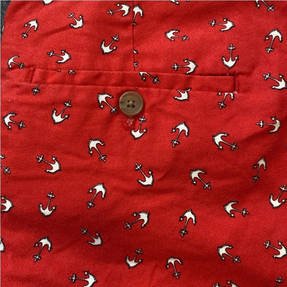 Banana republic Shorts Womens size 10 red with white anchor 5” Inseam Nice Cond - Picture 10 of 10